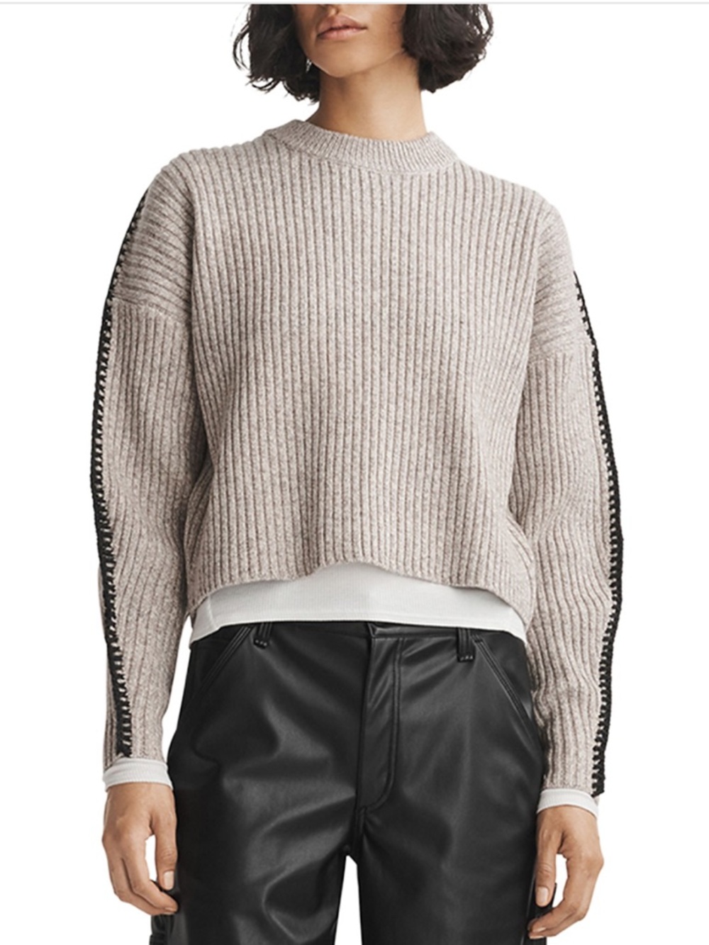 rag & bone Women's Ingrid Wool Crewneck Sweater